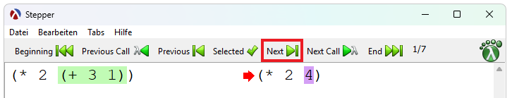 Stepper-Button