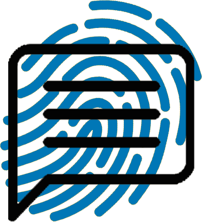 Fingerabdruck versehene Nachricht