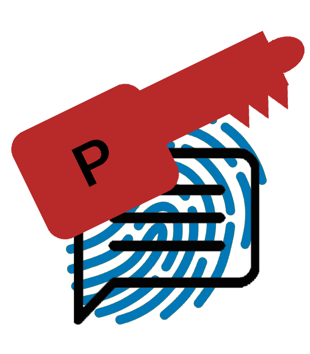 Fingerabdruck verschl&uuml;sselte Nachricht