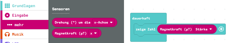 Makecode Beschleunigung