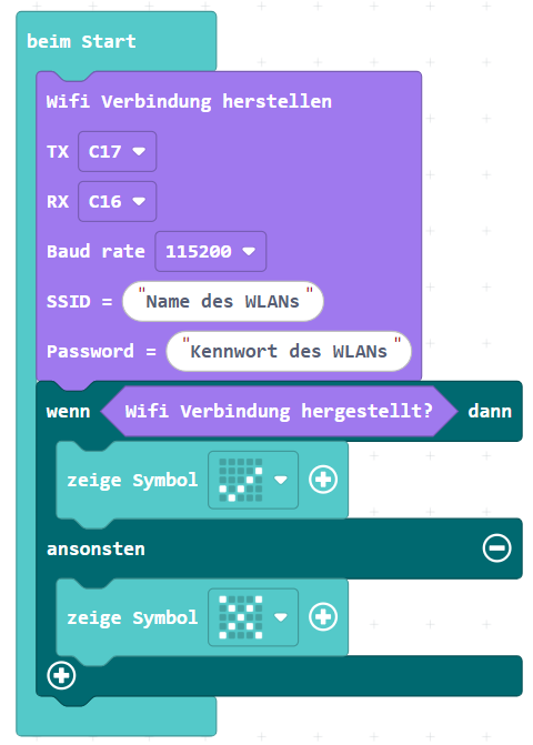ESP8285 an Calliope anschlie&szlig;en