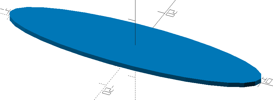 Zylinder mit elliptischer Grundfläche