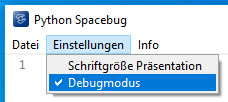 Debugger Modus